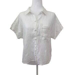 Joie White Button-Down Shirt